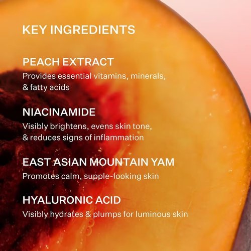 Peach & Lily - Glass Skin Refining Serum for Face - Hydrating Hyaluronic Acid & Niacinamide - 1.35 oz - Vegan, Cruelty-Free Korean Beauty