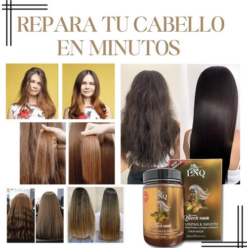 Keratina Capilar La Reina del Cabello – 850 ml – Con Argán, Colágeno, Proteína de Trigo y Vitamina E – Sin Sal ni Parabenos – Hidratación y Alisado Profundo