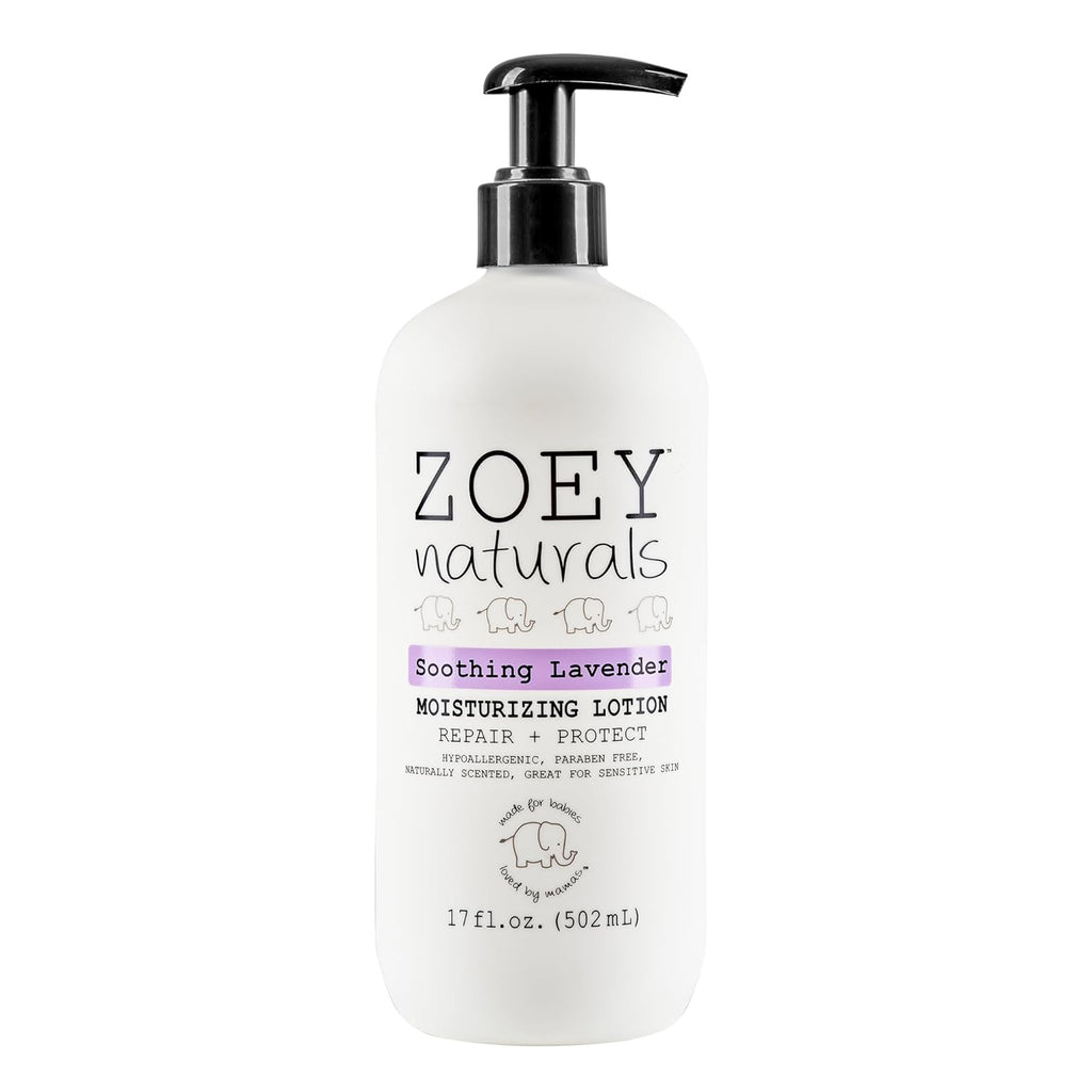 Zoey Naturals Lavender Moisturizing Lotion for Babies - Hypoallergenic & Gentle Formula - 17 fl oz
