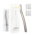 Beauty Power Eyebrow Razor with 6 Blades & Travel Case – Face Razors for Women & Men, Eyebrow Trimmer Shaper with Precision Cover, Facial Shaver & Dermaplaning Tool for Smooth Skin - Valentine's Gift