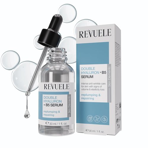 Revuele Double Hyaluron + B5 Serum - Hydrating Face Serum with Hyaluronic Acid | 1 fl. oz