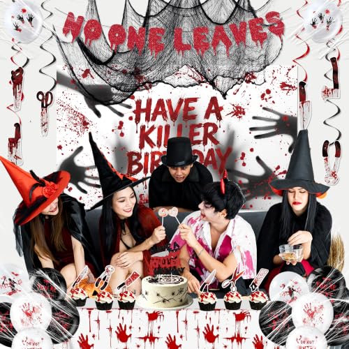 Halloween Birthday Decorations Party Supplies Set for Spooky Celebrations