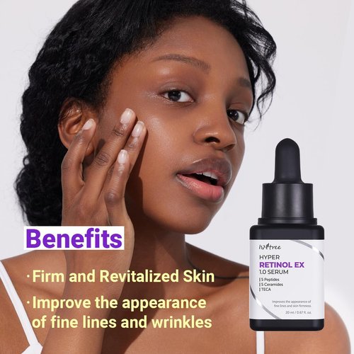 ISNTREE Hyper Retinol EX 1.0 Serum 20ml | 5 Peptides | 5 Cermaides | Helps Reduce Fine Lines
