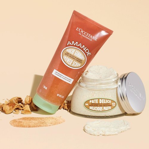 L'OCCITANE Almond Delicious Paste Body Scrub - Exfoliating & Smoothing 7.40 fl oz