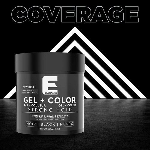 Regine Switzerland Hair Styling Gel - Strong Hold for Elegant Styles | 8.45 Oz Black