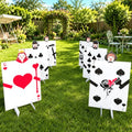 Giant Playing Card Yard Signs Set - Queen's Soldiers Lawn Decorations