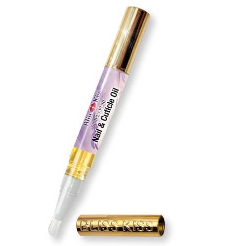 Bliss Kiss | Lavender Vanilla Nail Oil Cuticle Pen - Vitamin E & Jojoba for Stronger, Healthier Nails
