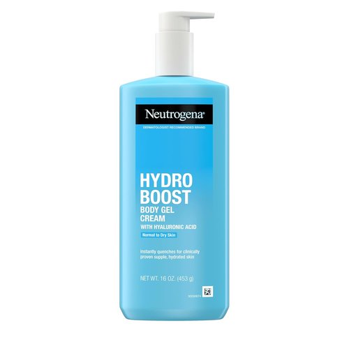 Neutrogena Hydro Boost Body Gel Cream - Hydrating Lotion with Hyaluronic Acid for Normal to Dry Skin | 16 OZ