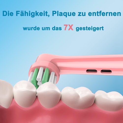 OddeKey Kids Replacement Heads Compatible with Braun Oral B Electric Toothbrush, Extra Soft Replacement Toothbrush Heads for Gentle Care, Kids Toothbrush Heads are for Ages 3+ and 6-12, 8 Count