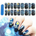 Starry Night Nail Stickers - 28 Nail Wraps & Nail Art Accessories