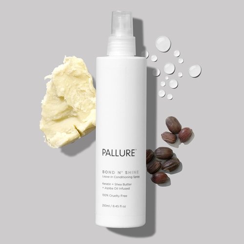 Pallure Bond N' Shine Leave-In Conditioning Spray - Heat Protectant for Detangling & Repairing Dry, Frizzy Hair | 250 ml