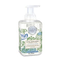 Michel Design Works Foaming Hand Soap 17.8oz, Cotton & Linen Scent and Design, Shea Butter and Aloe Vera Blend, Beautiful Square Container with Pump