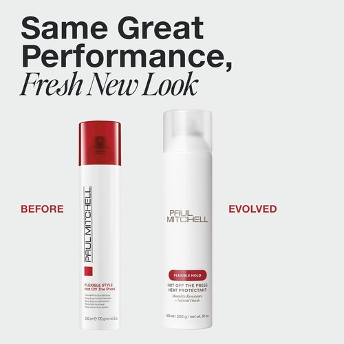 Paul Mitchell Heat Protectant Spray - Humidity Resistant, Flexible Hold & Natural Finish for All Hair Types