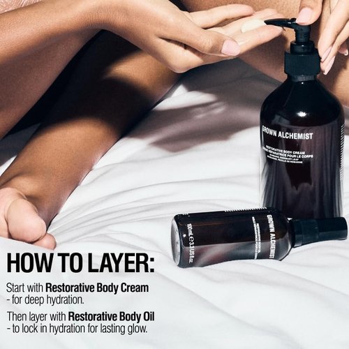 Grown Alchemist Restorative Body Cream - Hydrating Shea Butter & Jojoba Oil Moisturizer | 500mL