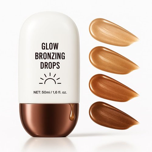 True Match Lumi Glotion - Natural Glow Enhancer & Illuminator | Bronzing Drops for Sun-Kissed Skin, 903 Medium (Champagne Shimmer)