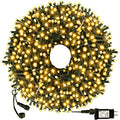 Warm White 300 LED Christmas String Lights 108ft with 8 Modes & End-to-End Connectable