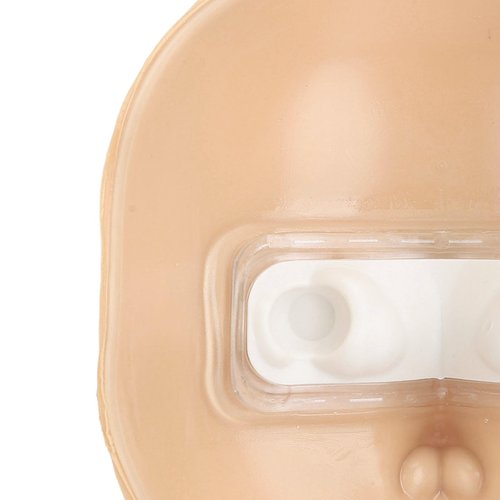 JTLB Makeup Practice Face with Plastic Stand 5D Silicone Full Face Makeup Practice BoardReusable Mannequin Tool for Beginner (White Skin)