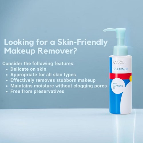 FANCL Mild Cleansing Oil - Japanese Makeup Remover for Sensitive Skin | 100% Preservative Free (1, Blue)