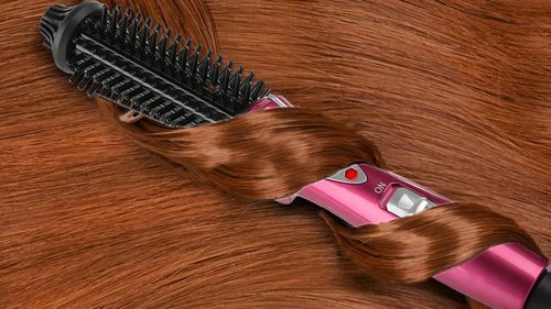 Electric Professional Anti-Scald Curling Brush - Instant Heat Up Wands for All Hair Types