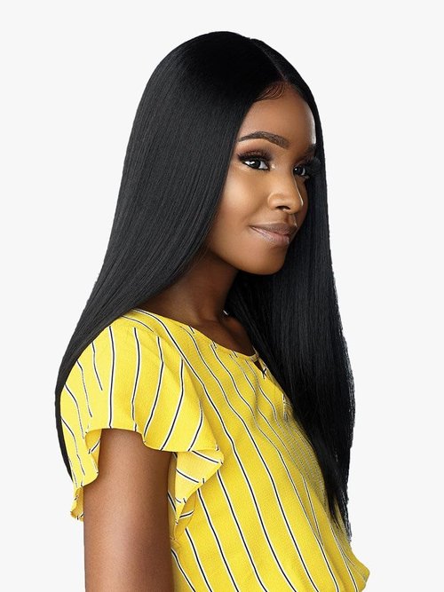 Sensationnel Dashly Lace Front Wig - Unit 10 Hand Tied Laceparting Ear to Ear Synthetic (1B OFFBLACK)