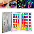 Neon Eyeshadow Palette Glow in the Dark UV Blacklight Makeup Kit - 24 Bright Colors