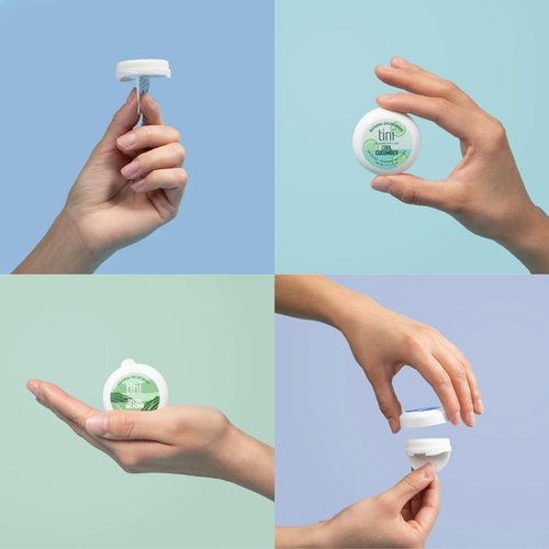 Tini Naturals Mini Deodorant Travel Size Trio Variety Pack, Aluminum Free Shea Butter & Coconut Oil Deodorant, Fresh Linen, Cool Cucumber and Spring Meadow Scents, 0.4 oz each (3 Pack)