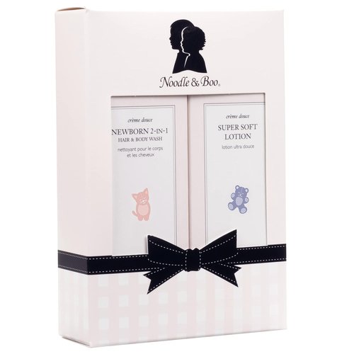 Noodle & Boo Newborn Baby Gift Set - 2-in-1 Hair & Body Wash & Super Soft Lotion
