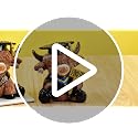 Graduation Highland Cow Figurines Set - Fall Tabletop Decor for Celebrations - Grad Variation