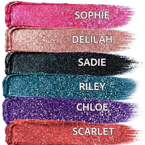 Mynena Black Shimmer Lipstick - Sadie | Moisturizing Glitter Lip Color