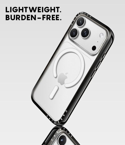 CASETiFY iPhone 17 Pro Max Case - Lightweight Slim Fit Compatible with MagSafe | Clear Black with Confetti Sprinkles