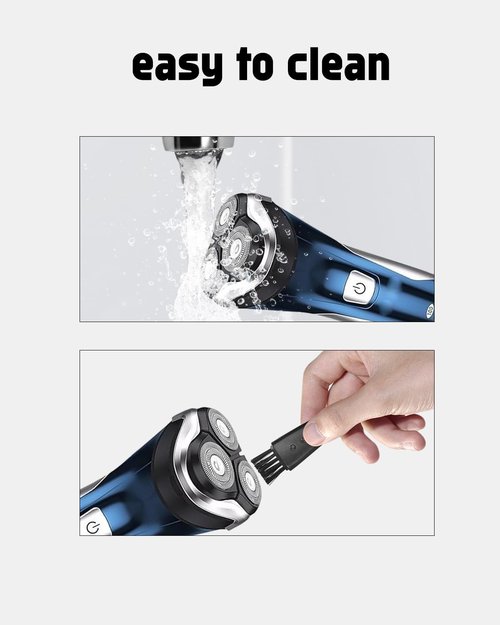 Skiennix Replacement Blades for Electric Razor - 9 Pack Heads with 2 Cleaning Brushes