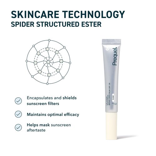 Prequel Skin Lip Visor, Clear Lip Balm with SPF 30 PA+++. Mint Flavored with Non-Sticky Finish – Moisturizing Semi Gloss Balm Sunscreen for Daily Use - 2 Pack
