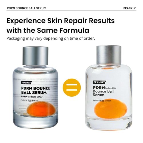 FRANKLY Salmon PDRN Bounce Ball Serum - 99% Pure Salmon DNA for Skin Recovery & Repair | Lightweight, Non-Sticky | 1.01 fl oz