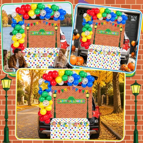 Halloween Cartoon Friends Car Decorations Kit - Trunk or Treat Party Supplies