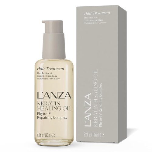 L'ANZA Keratin Healing Oil Treatment - Repair Dry, Damaged Hair & Split Ends | Color Safe, Sulfate Free, UV Protection