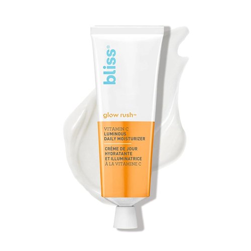 Bliss Glow Rush Vitamin C Luminous Daily Moisturizer - Brightening & Hydrating Formula with Vitamin E, Squalane & Shea Butter