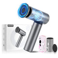 DGJUZE Premium Electric Foot Callus Remover, Ergonomic T-Grip 2600mAh Rechargeable 3-Speeds All Metal Foot File for Dead Skin Cracked Heels Pedicure kit at Home with 60pcs Sandpaper Pads
