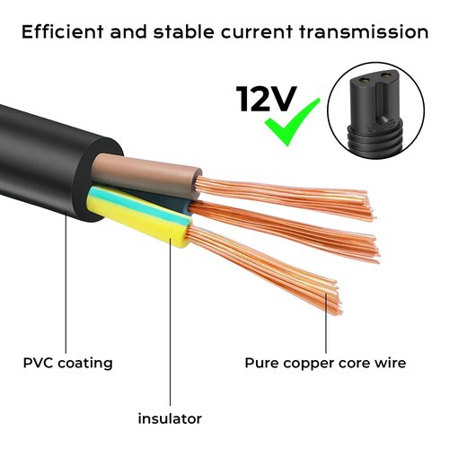 Meliya 12V Charger Cord Compatible with Braun Shaver Series 7 3 9 5 1, 3040s 310s 340s 740s 7020s 9330s 760cc 790cc 5190cc 7085cc 7865cc 9090cc 9095cc 9290cc 9385cc 9577cc Razor Trimmer