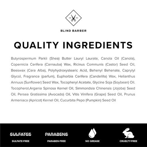 Blind Barber Bryce Harper Beard Balm - Moisturizing Wax with Beeswax & Jojoba Oil for Men | 1.5oz