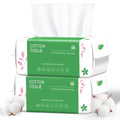 Disposable Face Towel, 200 Count Biodegradable Face Towels, for Washing Soft Cotton Dry Wipes Facial Cloths Towelettes for Washing and Drying, Facial Tissue for Cleansing