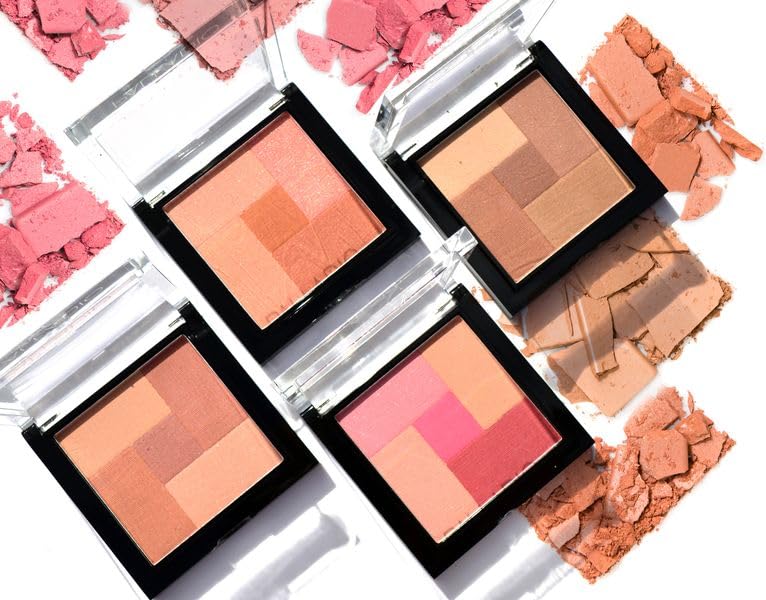 2-in-1 Mosaic Blush and Bronzer - Spice, Silky Smooth Face Makeup, 5 Shades