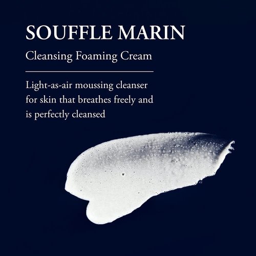Phytomer Souffle Marin Foaming Facial Cleanser - Moisturizing Exfoliating Face Wash | Gentle & Eco-Friendly | 150 ml
