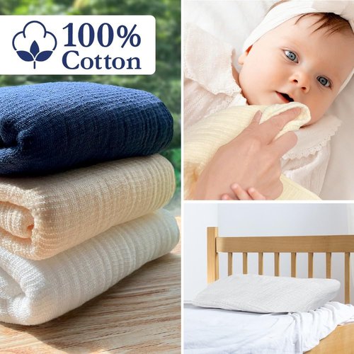 Ultra Soft Gauze Towels YAWARA 100% Cotton Premium Japanese Towel Low Friction 31.5 x 12.6 inches