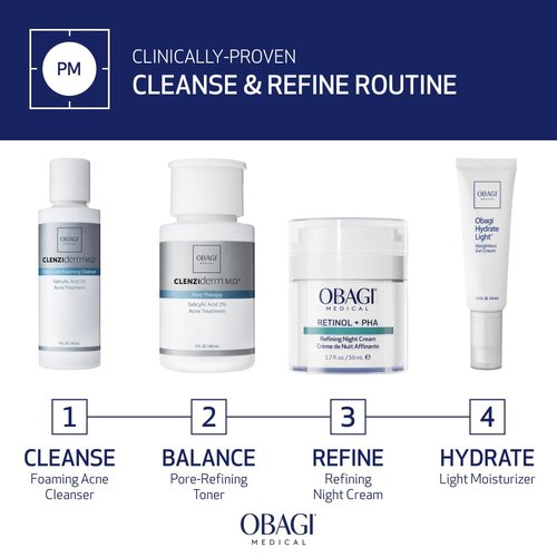 Obagi CLENZIderm M.D. Acne Cleanser - Daily Foaming Treatment with 2% Salicylic Acid (BHA)