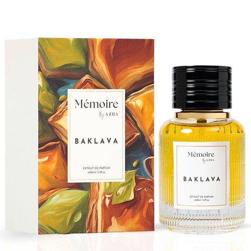 Azha | Memoire Collection Baklava Extrait de Parfum Spray - 100ml (3.4 oz) | Arabian Tea House & Oasis Mist