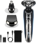 Skiennix Electric Razor for Men - Waterproof Rechargeable Shaver with Nose & Sideburn Trimmer