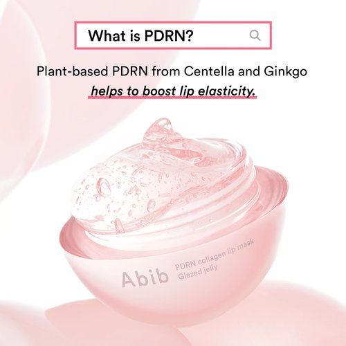 Abib PDRN Collagen Lip Mask Glazed Jelly 0.38 fl oz | Korean Lip Butter Balm Overnight Sleeping Mask Hydrating Care Moisturizer Treatment for Flakey, Dry Lips