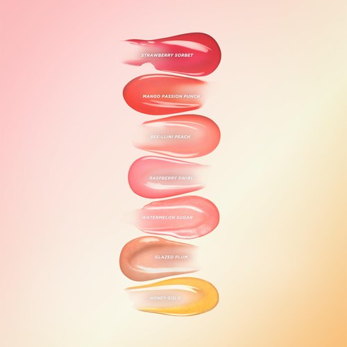 Gisou Honey Infused Hydrating Lip Oil, Nourishing Lip Moisturizer for Dry Lips (Watermelon Sugar)