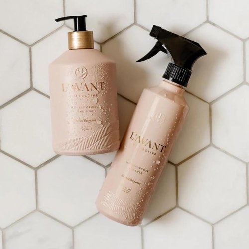 L'AVANT Collective Hand Soap - Luxurious Bergamot & Orange Blossom | 16 Fl Oz Reusable Glass Bottle