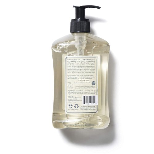 A LA MAISON French Liquid Hand Soap, Fresh Sea Salt - Natural Hand Wash Made with Essential Oils - Biodegradable, Plant-Based, Vegan, Cruelty-Free, Alcohol & Paraben Free (16.9 oz, 6 Pack)